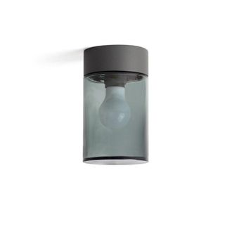 Netlighting Kila Dark Grey Surface Mounted Ceiling Lamp Smoked 2700K IP65