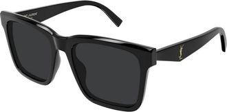 Saint Laurent Black Square Ladies Sunglasses SL M170 001 55