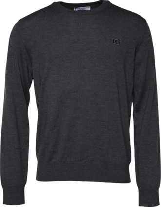 Dolce & Gabbana Heren, Truien, Grijs, Maat: XL Wol