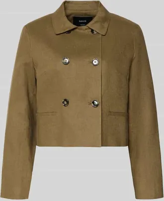 Mango Blazer aus reinem Leinen Modell LISTELA in Khaki, Gr&ouml;&szlig;e XL