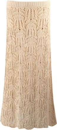 Jil Sander Magnolia Crochet Skirt Size S