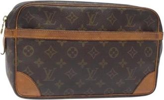 Louis Vuitton Pre-owned Tela clutches - - Pre-owned - Donna - Marrone - ONE SIZE