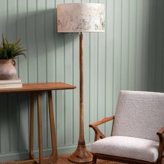 Voyage Maison Kinross Floor Lamp With Enchanted Forest Eva Lampshade in Beige