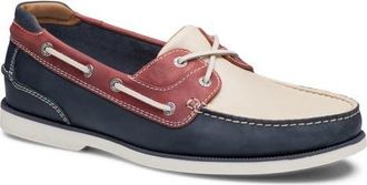 Johnston & Murphy Ventura Boat Shoe in Red/White/Blue Full Grain at Nordstrom, Size 11.5