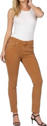 Dear John Denim Skinny Straight Pant In Pumpkin