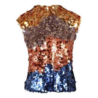 Ulla Johnson Sleeveless Sequin Top - female - Ulla Johnson - Sleeveless Tops - Multicolor - M - Tops