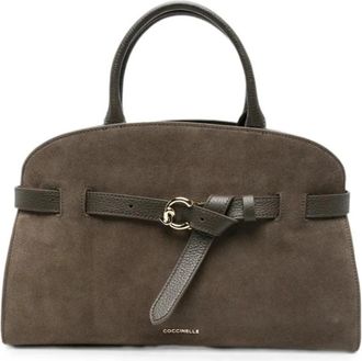 Coccinelle Handtas Su&egrave;de Leer / Gekorreld Leer - Dames - Shoppers - Bruin - ONE Size - Leer - Tassen
