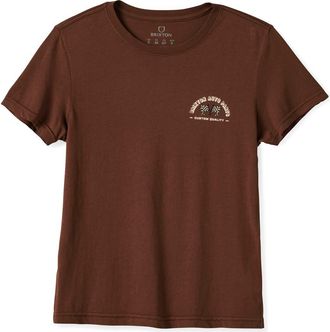 Brixton Auto Parts Fitted Crewneck Graphic T-Shirt in Brown at Nordstrom, Size X-Small