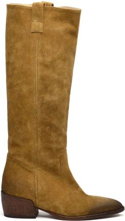 Elena Iachi Su&egrave;de Texano Laarzen - Dames - Hoge Laarzen - Beige - 36 EU - Su&egrave;de - Schoenen