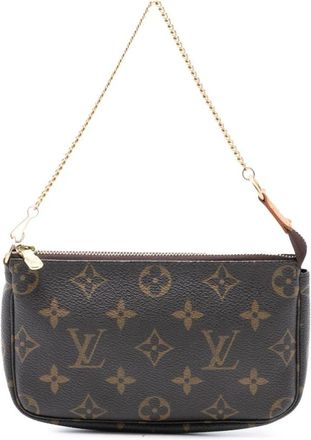 Louis Vuitton Pre-owned Handbags, female, Brown, Size: ONE SIZE Pre-owned Chain Handle Bag