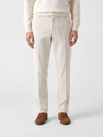 Lardini Pantaloni chino slim fit in velluto a coste