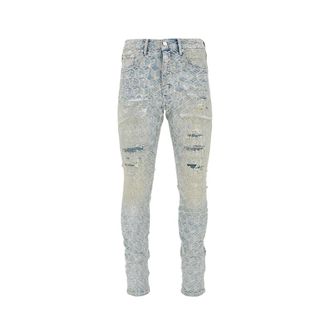 Purple Jeans Jacquard Monogram P001 - - Jeans - Donna - Blu - W31