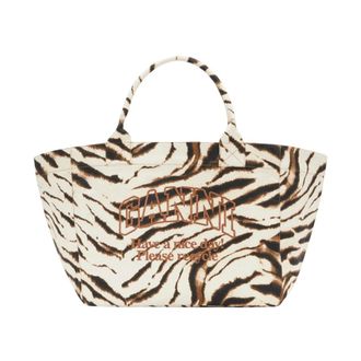 Ganni Tassen, Dames, Veelkleurig, ONE Size, Katoen, XXL Shopper