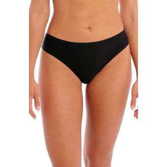 Fantasie Smoothease Lace Invisible Stretch Thong in Black at Nordstrom