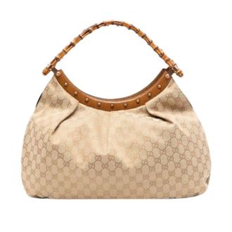 Gucci Pre-owned Shoulder Bags, female, Beige, Size: ONE SIZE Pre-owned Hobo Bag