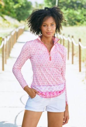 Cabana Life 1/4 Zip Sport Top In Napa