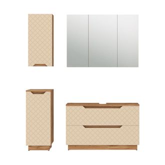 Vicco Conjunto De Muebles De Ba&ntilde;o Lotta, Cachemira, 4 Piezas, Vicco