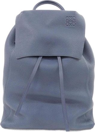Loewe Blue Leather Backpack (Pre-Owned)