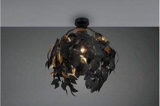 Trio Leuchten Trio Lighting - leavy plafoniera foglie lavabili nero e oro d. 38CM 1 luce attacco E27