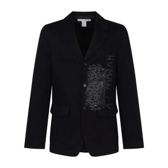 Comme Des Gar&ccedil;ons Blazers, male, Blue, Size: M Woven Jacket