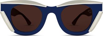 Thierry Lasry Dismissy 9217 Womens Sunglasses Blue Size 48