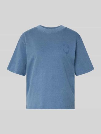 Jake*s Casual T-Shirt Motiv-Print und Rundhalsausschnitt in Jeansblau, Gr&ouml;&szlig;e XXL