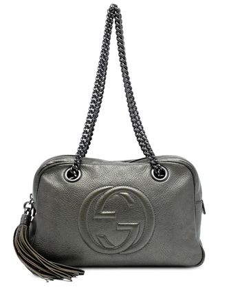 Gucci 2016-2025 Leather Soho Chain Zip shoulder bag - Silver