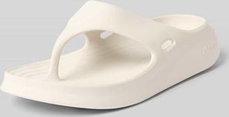 Lacoste Flip Flops mit Label-Pr&auml;gung in Offwhite, Gr&ouml;&szlig;e 11