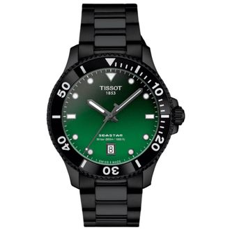 Tissot Seastar 1000 Quartz Graded Green-Black Dial PVD Stainless Steel Mens Watch T120.410.33.091.00
