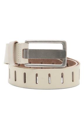 Free People We the Free WTF Jona Leather Belt in Mineral at Nordstrom, Size X-Small