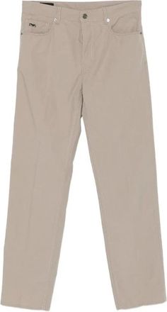 Emporio Armani Pockets Cotton Pants - Heren - Chinos - Beige - W34 - Katoen - Broeken