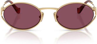 Miu Miu Sunglasses Mu52 Y 5 Ak20 Y Gold/Dark Violet Women