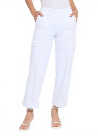 Lyss&eacute; Scout Cuffed Cargo Pants In White