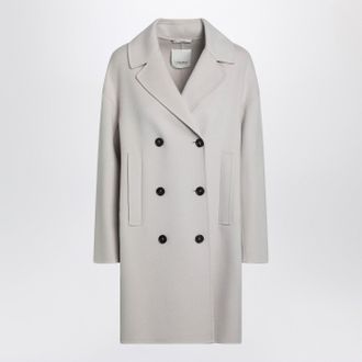 Max Mara S Max Mara Sand Coloured Midi Coat In Wool Drap