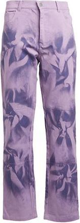 8 by YOOX UNISEX COTTON DENIM TIE & DYE WORKPANTS