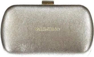 Valentino Tassen, Dames, Grijs, ONE Size, Metallic Clutch