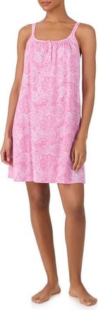 Lauren Ralph Lauren Double Strap Nightgown in Pink Pais at Nordstrom, Size X-Small