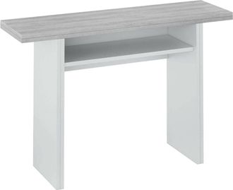 No Brand No Brand - Dmora Mesa Extensible Con Apertura Para Libros, Gris, 120 X 77 X 35 Cm, Con Embalaje Reforzado