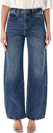 Frame Denim Blue Straight High Rise Jeans