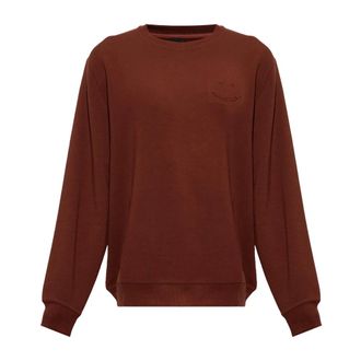 Paul Smith Sweatshirt met ronde hals - Heren - Sweatshirts & Hoodies - Bruin - Maat: 2XL Wol