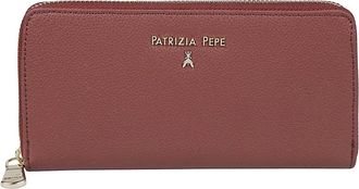 Patrizia Pepe Continental Portemonnee - Dames - Portefeuilles - Rood - ONE Size - Leer - Accessoires