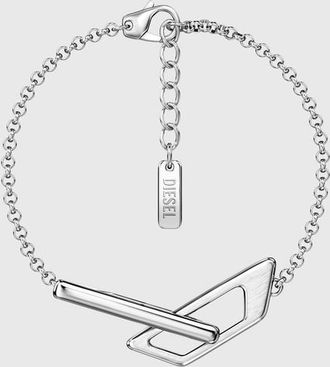 Diesel Stainless Steel Chain Bracelet - Bracelets - Unisex - Silver