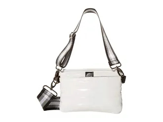 Think Royln Bum Bag Crossbody Cross Body Womens Handbags White Patent, Polyester