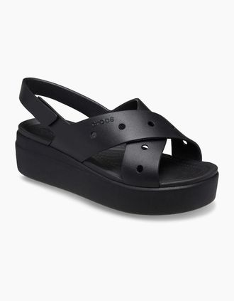 Crocs Womens Crocs Brooklyn 4U EVA Womens Black Sandals - Size: UK 7 / eu 39/40 / us w9