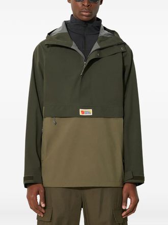 Fj&auml;llr&auml;ven Tweekleurig jack met capuchon - Groen