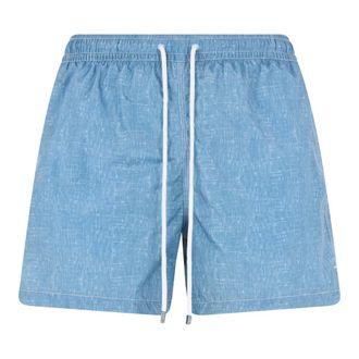 Fedeli Beachwear, male, Blue, Size: S Madeira Airstop Swim Shorts