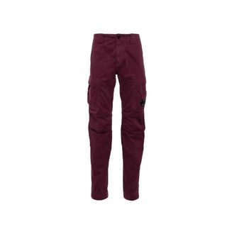 C.P. Company Slim-fit Trousers, male, Purple, Size: 2XL Ergonomic Cargo Pants