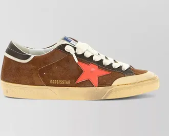Golden Goose star detail suede sneakers rubber sole