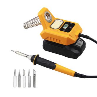 OEM Soldador Inal&aacute;mbrico De 60 W, Port&aacute;til, Con Pantalla Lcd Digital Ajustable, Temperatura De 100 A 500 &deg;, Funci&oacute;n De Apagado Autom&aacute;tico Y Conversi&oacute;n De 