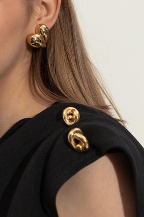 Bottega Veneta Silver Earrings, Womens, Gold